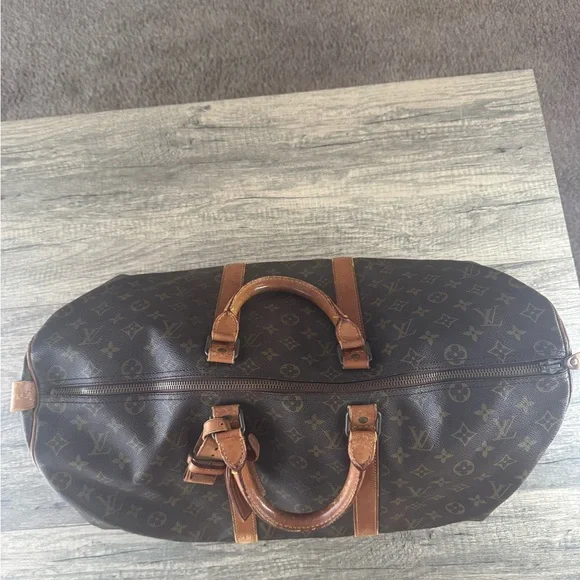 Louis Vuitton Brown Monogram Duffel Bag